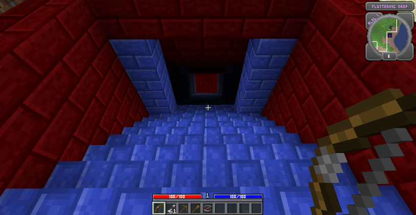 The entrance to a dungeon.